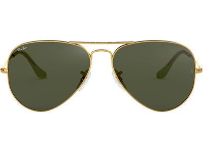 Ray-Ban Aviator Classic RB3025 L0205 Glänzend Gold / Grün 58 - MEDIUM - Ansicht 2