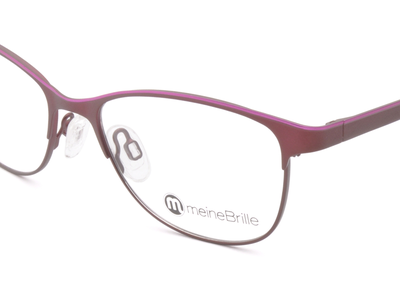 meineBrille 04-69110-01, Dunkel Rot/Pink nah - Ansicht 3