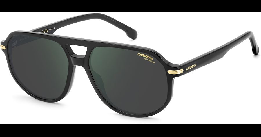 Carrera Sonnenbrille Herren Carrera CARRERA 375/S 59 Schwarz Ansicht 1