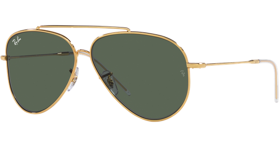 Ray-Ban Aviator Reverse RBR0101S 001/VR Gold/Grün 59 - MEDIUM - Ansicht 2