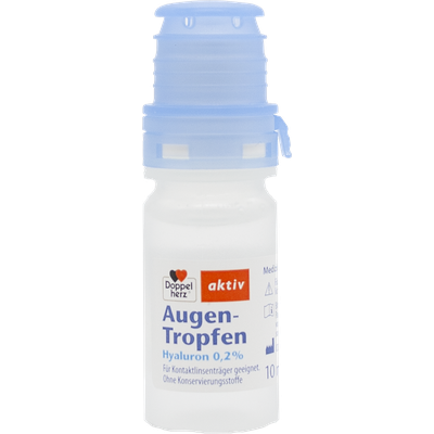 Augentropfen Doppelherz Augentropfen mit Hyaluron 0,2% - 10ml Flasche Ansicht 2