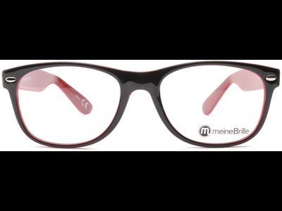 meineBrille 04-69150-02, Schwarz/Rot front