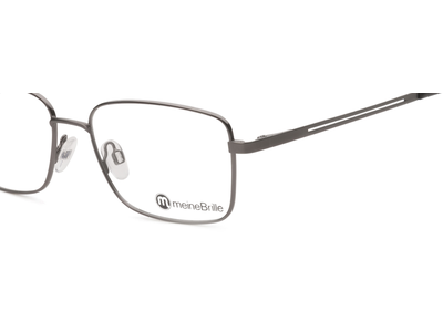 meineBrille 04-96080-01, Dunkel Gun Matt nah - Ansicht 3