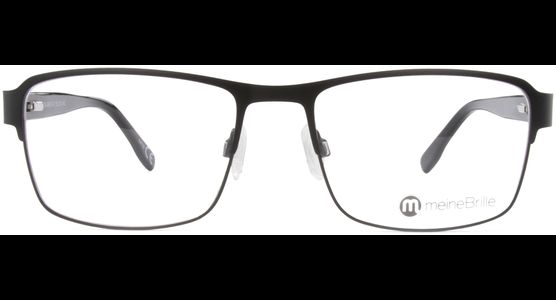 meineBrille 04-96010-01, Schwarz Matt front - Ansicht 3