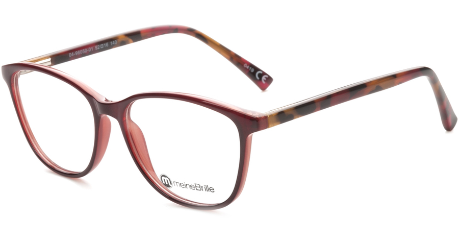 meineBrille Brille Damen meineBrille 04-96050-01, Weinrot/Rot Havanna Ansicht 1