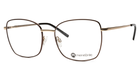 meineBrille 04-12080-01, Gold matt / Dunkelbraun matt
