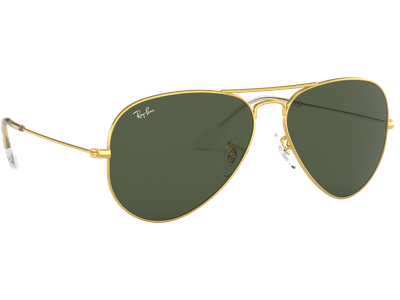 Ray-Ban Aviator Classic RB3025 Glänzend Gold / Grün 001 62 - LARGE - Ansicht 4