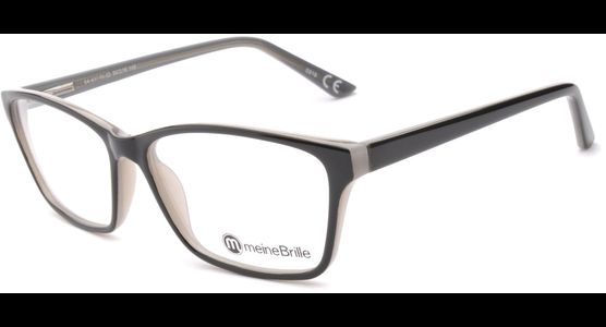 meineBrille 04-69190-02, Schwarz/Milky links - Ansicht 2