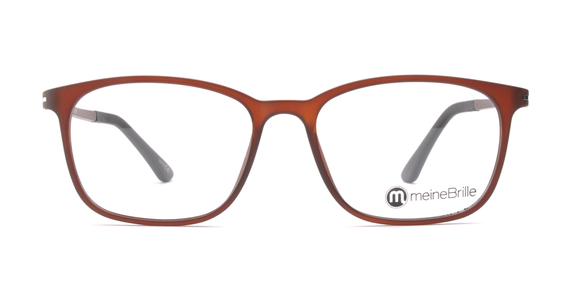 meineBrille 04-69120-02, Dunkel Braun Matt front - Ansicht 3