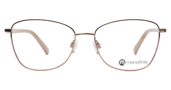 meineBrille 04-06030-03, Kupfergold/Perlgrau Front - Ansicht 3