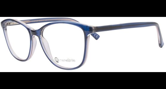 meineBrille 04-96050-02, Dunkel Blau/Blau Havanna links - Ansicht 2