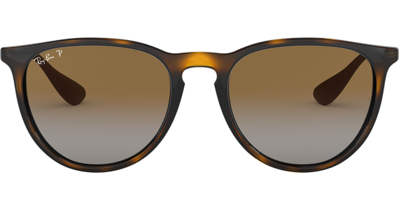 Ray-Ban RB4171 Erika Classic Glänzend Hellhavanna / Verlauf Braun Polarisiert 710/T5 54 - Ansicht 2