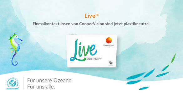 Einmallinsen von CooperVision sind jetzt plastikneutral