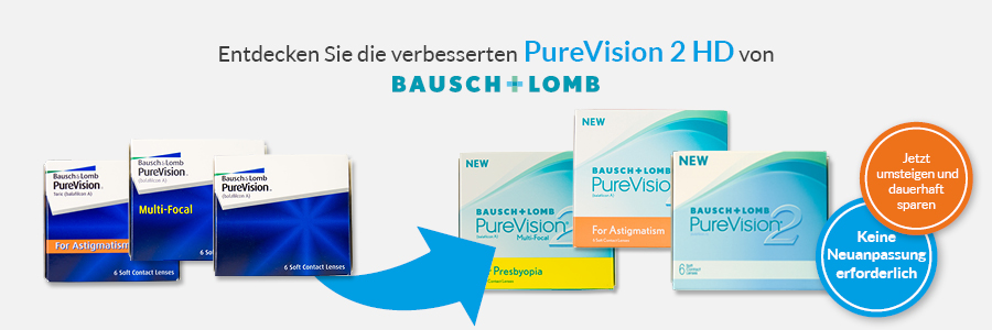 PureVision 2 HD jetzt upgraden und dauerhaft sparen auf meineLinse. Ohne Neuanpassung!