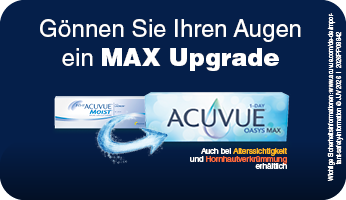 Testen Sie die Acuvue Oasys Max