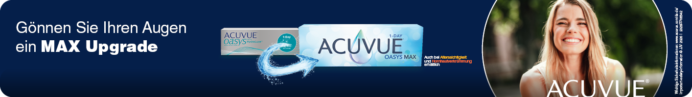 Entdecken Sie die Acuvue Oasys Max