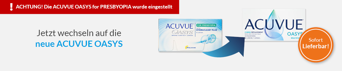 Jetzt wechseln auf die Acuvue Oasys Multifocal 