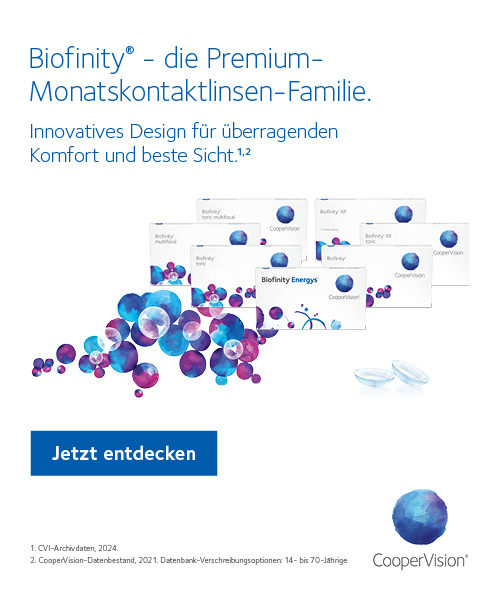 Entdecke jetzt die Biofinity Kontaktlinsen Familie
