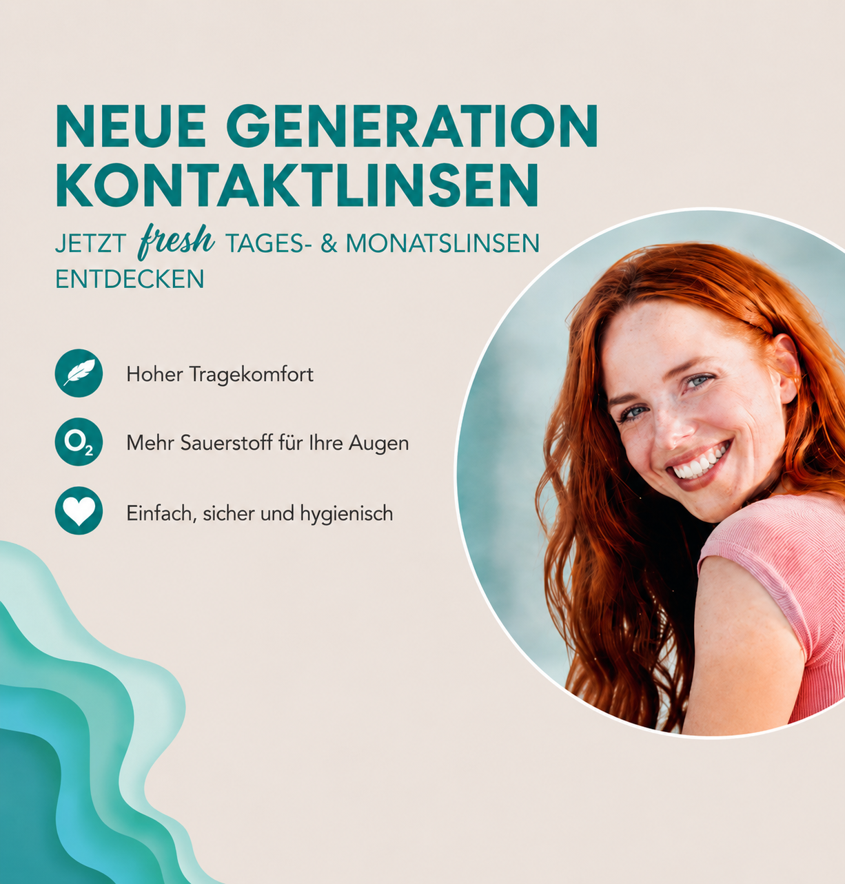 Trockene Augen? Jetzt Kontaktlinsen mit Wasseroberfläche entdecken