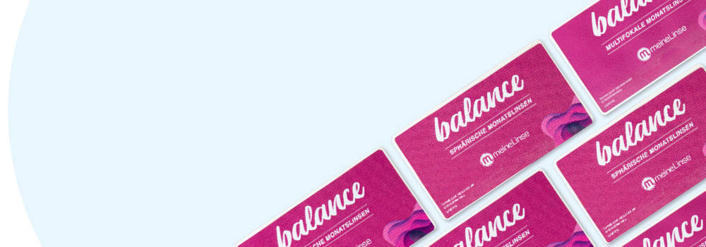 meineLinse balance Tageslinsen und Monatslinsen