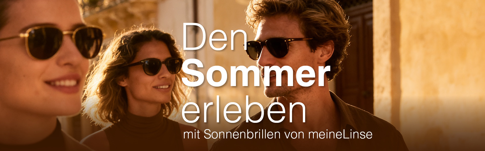 Den Sommer erleben mit Sonnenbrillen von meineLinse