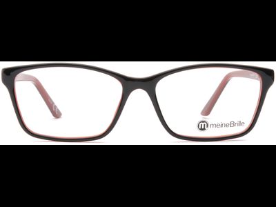meineBrille 04-69190-01, Schwarz/Rot front