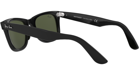 Ray-Ban RB2140 Original Wayfarer Classic Glänzend Schwarz / Grün 901 50-22 - Ansicht 5