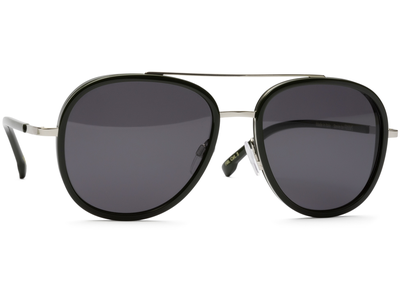 FRAIMS Sun Sonnenbrille Unisex FRAIMS 13-08070-02 Stevie, Silber glänzend, Dunkelgrün Ansicht 4