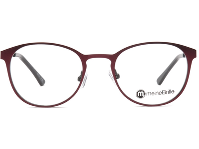 meineBrille 04-79000-01, Rot/Schwarz Matt front - Ansicht 2