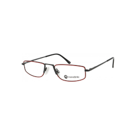 meineBrille 04-20210-01 Dunkelgrau Rot glänzend Schrägansicht links
