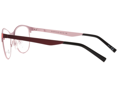 meineBrille 04-87010-02, Rot/Rosa Matt seite - Ansicht 4