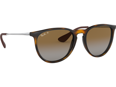 Ray-Ban RB4171 Erika Classic Glänzend Hellhavanna / Verlauf Braun Polarisiert 710/T5 54 - Ansicht 4