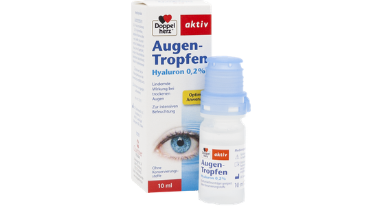 Doppelherz Augentropfen mit Hyaluron 0,2% - 10ml Flasche - Ansicht 2