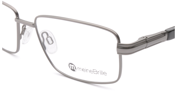 meineBrille 04-69070-02, Dunkel Gun/Schwarz nah - Ansicht 3