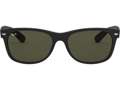 Ray-Ban RB2132 New Wayfarer Classic Matt Schwarz / Grün 622 55 - Ansicht 3