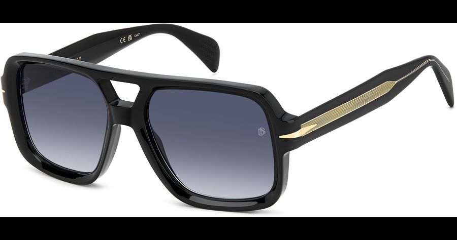 David Beckham Sonnenbrille Herren David Beckham DB 7151/S 55 Schwarz Ansicht 1