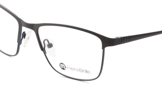meineBrille 04-87020-01, Schwarz/Blau Matt nah - Ansicht 7