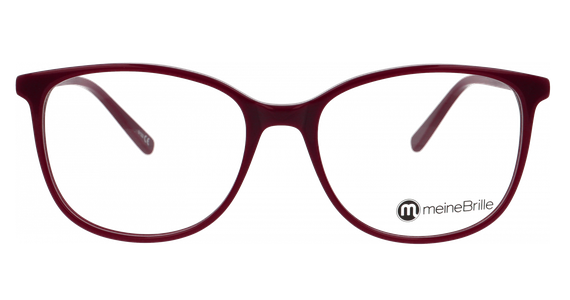 meineBrille 04-20160-02, Weinrot Front - Ansicht 3