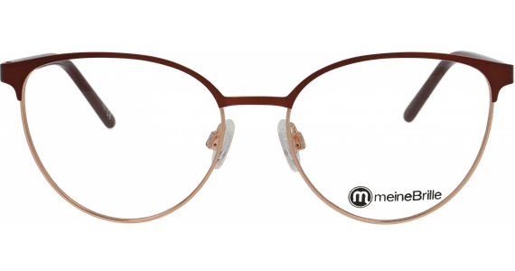 meineBrille 04-30010-02 Rot matt/Kupfergold glänzend - Ansicht 2