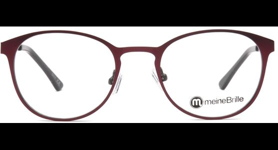 meineBrille 04-79000-01, Rot/Schwarz Matt front - Ansicht 3