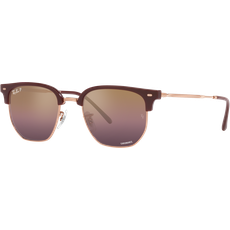 Ray-Ban Sonnenbrille Unisex Ray-Ban New Clubmaster RB4416 Glänzendes Bordeaux auf Rotgold 6654G9