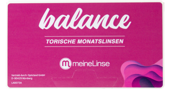 meineLinse balance torische Monatslinsen 3er