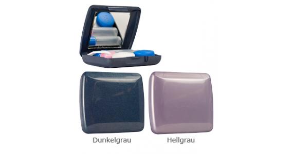 Perlmutt Reiseetui Dunkelgrau