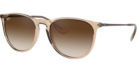 Ray-Ban RB4171 Erika Color Mix Glänzend Braun Transparent / Verlauf Braun 651413 54 - Ansicht 1