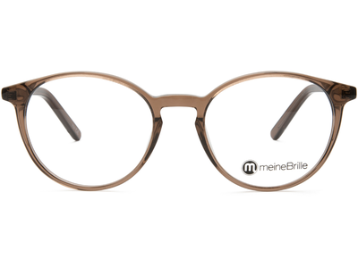 meineBrille 04-12070-01, Braun transparent glänzend Front - Ansicht 2