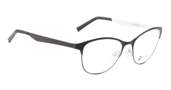 meineBrille 04-87010-01, Schwarz/Weiß Matt rechts - Ansicht 3