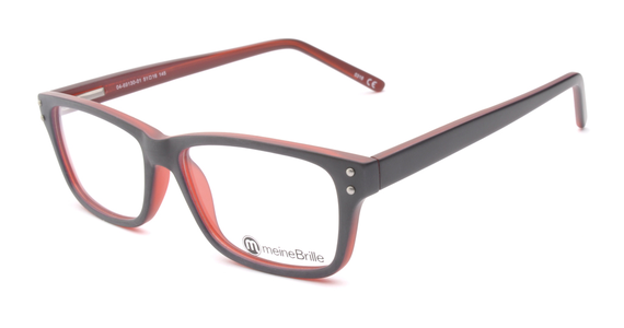 meineBrille 04-69130-01, Marine Blau/Rot Matt links - Ansicht 5