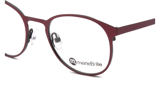 meineBrille 04-79000-01, Rot/Schwarz Matt nah - Ansicht 7