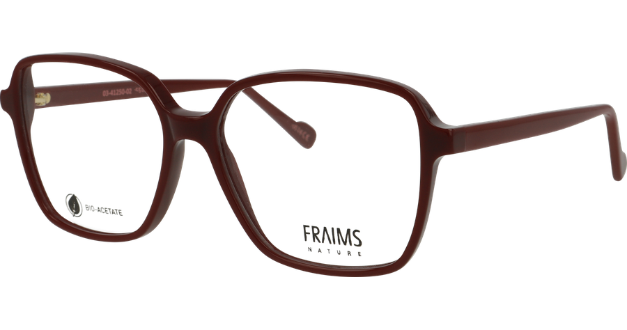 FRAIMS Brille Unisex FRAIMS NATURE 03-41250-02 Rose II, Bordeaux glänzend Ansicht 1