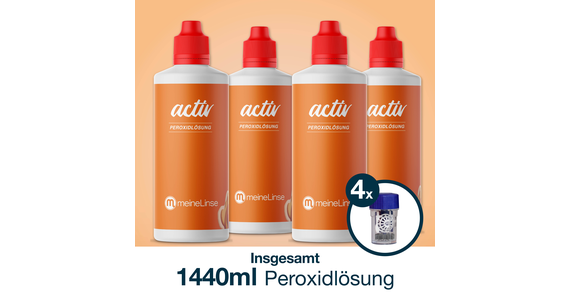 meineLinse activ Peroxidlösung 4x360ml - Ansicht 5
